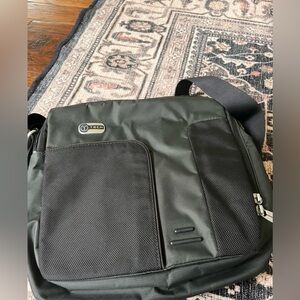 T-Tech by Tumi Black Nylon Messenger Bag